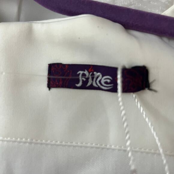 FIRE Womens Bling White Scuba Rhinestone Blingy Peplum Dress 4 Bridal Wedding - Picture 9 of 12